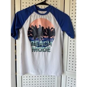 Boy's The Childrens Place Rash Guard Swim Shirt Short SLV Size Lg 10/12